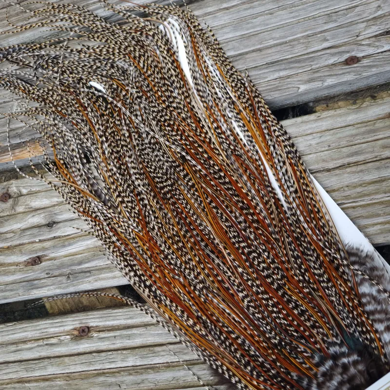 Whiting Heritage Hackles Rooster Saddle in Mixed Colours G CREE/Grizzly/Furnace/Greenwell's Tying Approx 12/14 with the odd 16