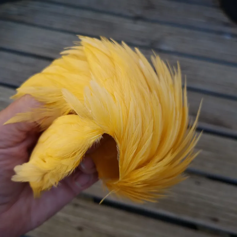 Whiting Exclusive WET Fly Hen Cape in Golden Straw-3