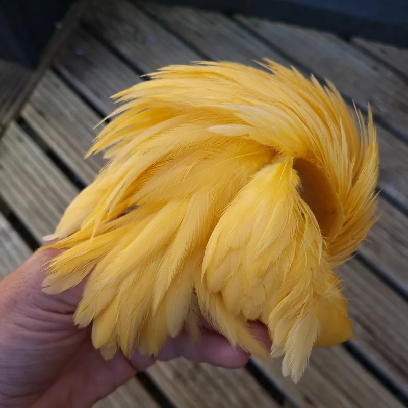 Whiting Exclusive WET Fly Hen Cape in Golden Straw