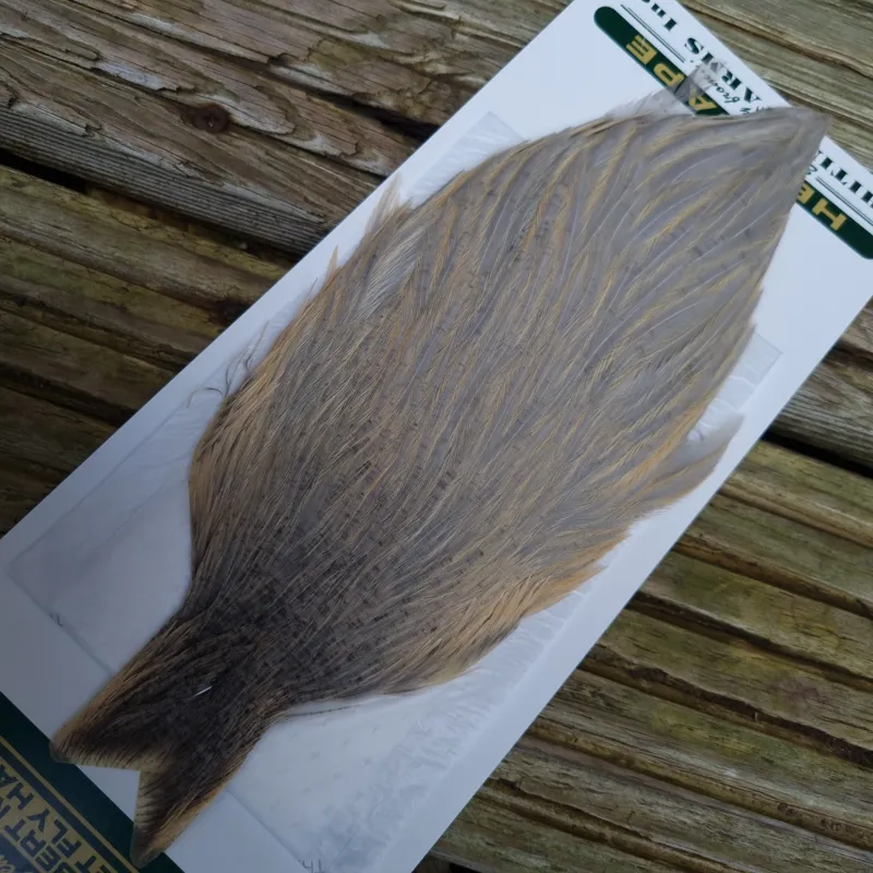 Whiting Hebert Miner Hen Cape in Light Gray Dun-2