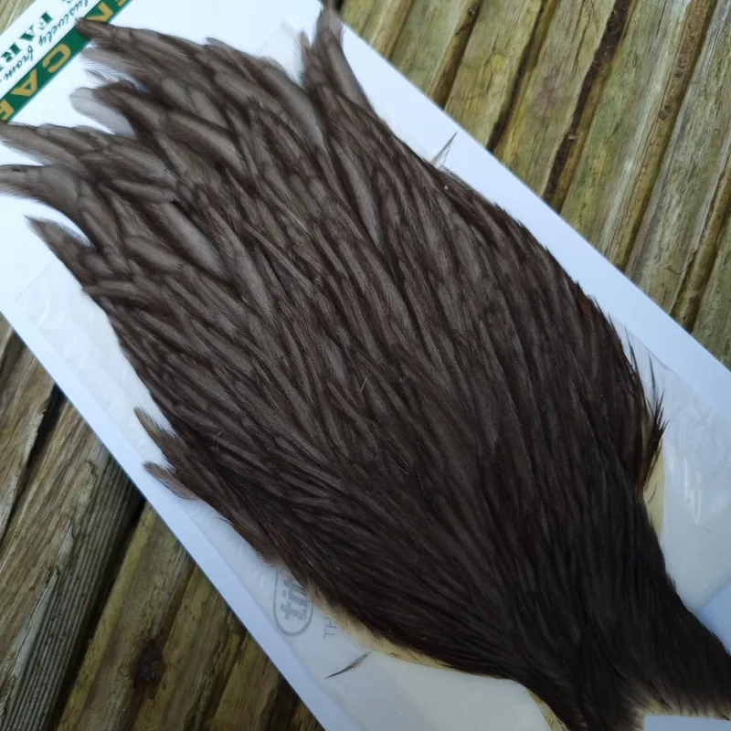 Whiting Hebert Miner Hen Cape in Dark Gray Dun-3