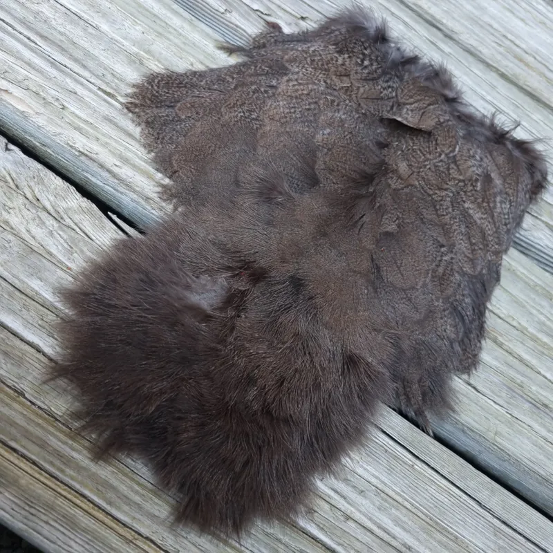 Whiting Coq de Leon Hen Soft Hackle with Chickabou in Natural Brown Speckled-1