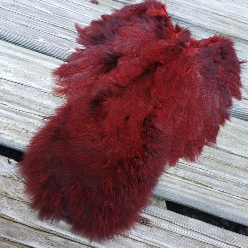 Whiting Coq de Leon Hen Soft Hackle with Chickabou in Speckled Red-3