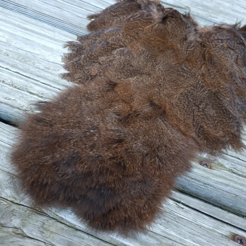 Whiting Coq de Leon Hen Soft Hackle with Chickabou in Speckled Medium Ginger-3