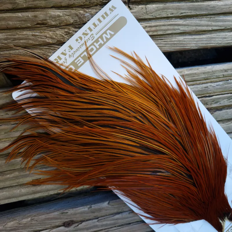 Whiting Heritage Hackles Rooster Cape in Mixed Colours P RED GAME/Furnace