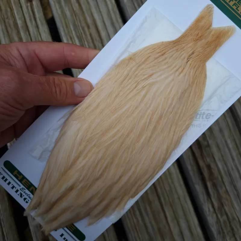Whiting Hebert Miner Hen Cape in Light Ginger A-2