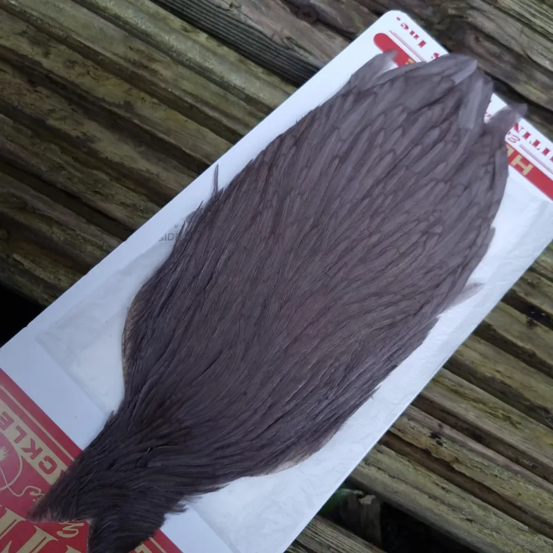 Whiting Hen Cape in White Dyed Medium Dun A-2