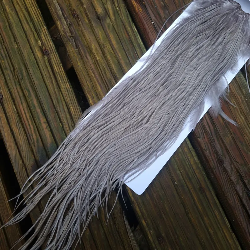 Whiting PRO-GRADE Dry Fly Rooster Saddle in Medium Dun A Approx Tying Sizes 12 14 some 16-3