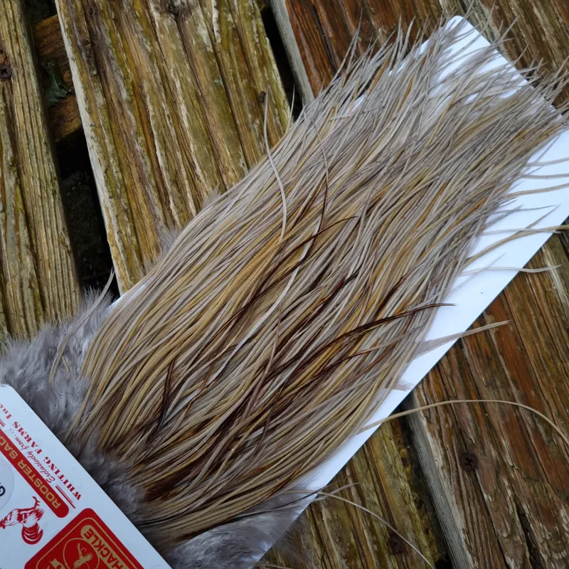 Whiting Pro-Grade Midge Rooster Saddle in Medium Dun A Approx tying sizes  14/16/18 and a few going smaller-5