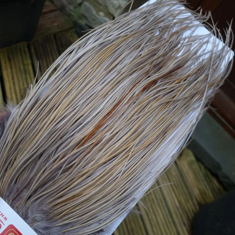 Whiting Pro-Grade Midge Rooster Saddle in Medium Dun A Approx tying sizes  14/16/18/20/22/24 and out of sight-1