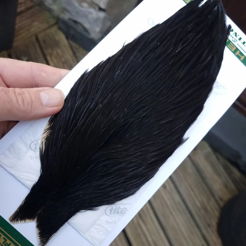 Whiting Hebert Miner Hen Cape in Natural Black A-1