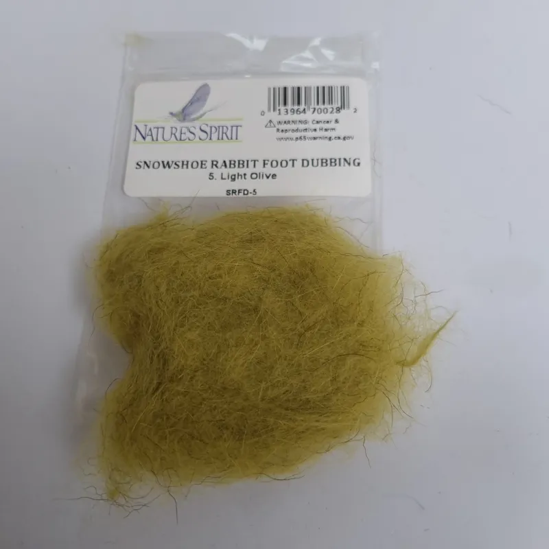 Natures Spirit Snowshoe Rabbit Foot Dubbing-3