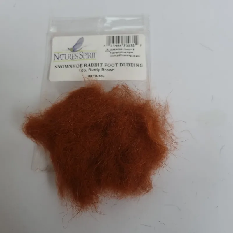 Natures Spirit Snowshoe Rabbit Foot Dubbing-5