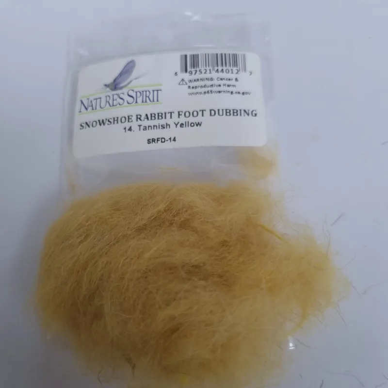 Natures Spirit Snowshoe Rabbit Foot Dubbing-8