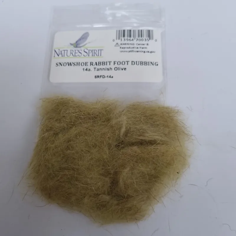 Natures Spirit Snowshoe Rabbit Foot Dubbing-9