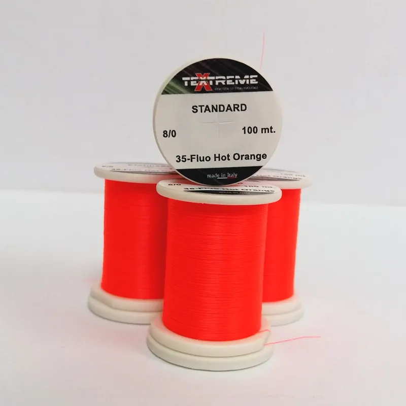 TEXTREME 8/0 Tying Thread in 35- Fluo Hot Orange