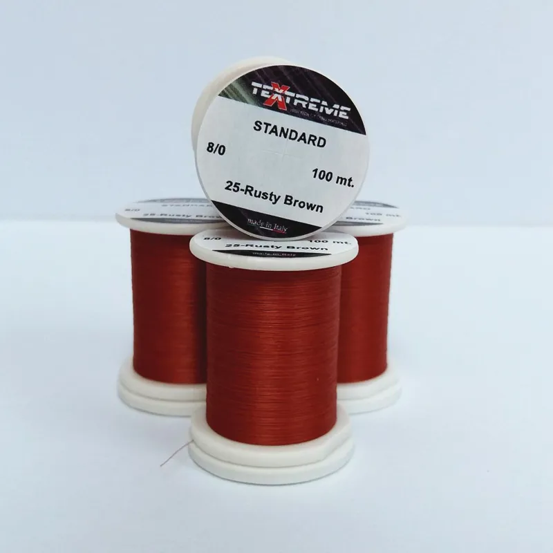 TEXTREME 8/0 Tying Thread in 25- Rusty Brown