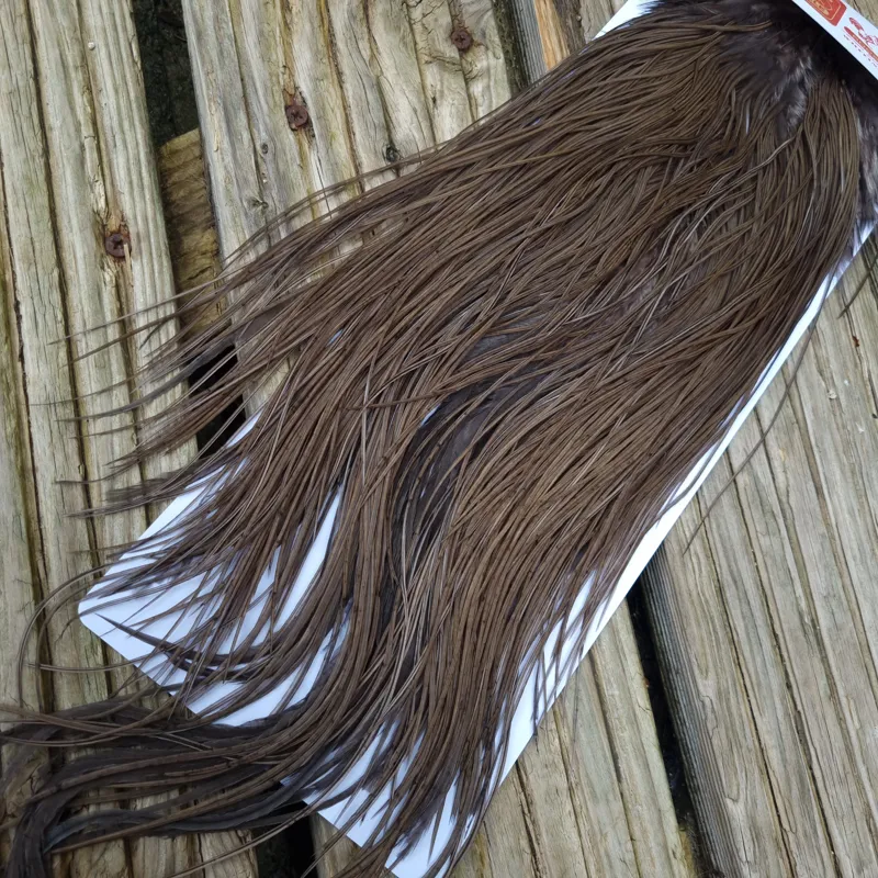 Whiting Pro-Grade Midge Rooster Saddle in Dark Dun A Approx Tying Size 14/16/18 some going smaller-5