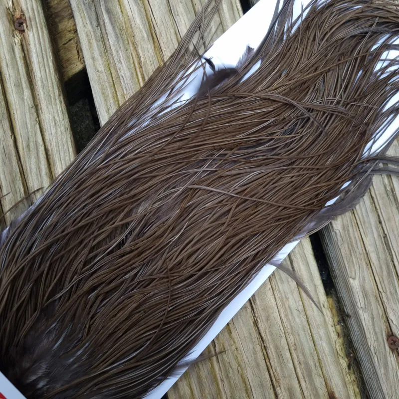 Whiting Pro-Grade Midge Rooster Saddle in Dark Dun A Approx Tying Size 14/16/18 some going smaller-8