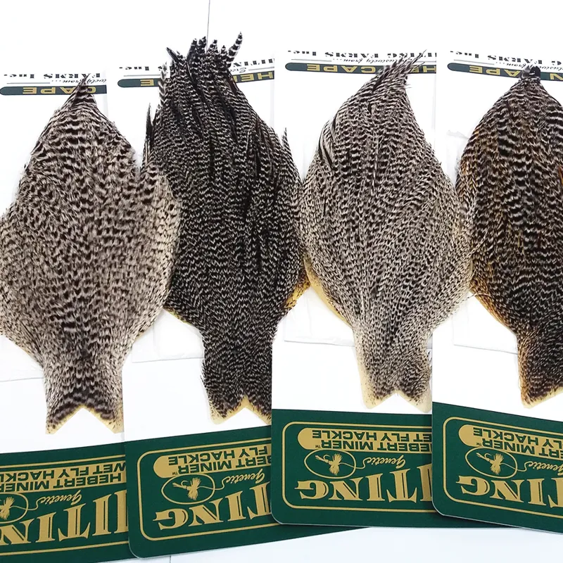 Whiting Hebert Miner Hen Cape in Grizzly Variant