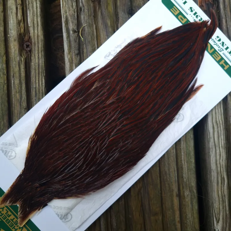Whiting Hebert Miner Hen Cape in Brown A Dark Furnace-3