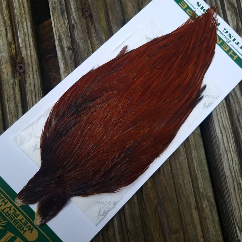 Whiting Hebert Miner Hen Cape in Brown B Red Game -3