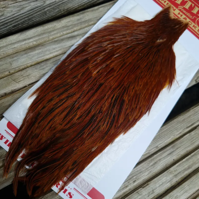 Whiting Hen Cape in Brown Red Game D-1