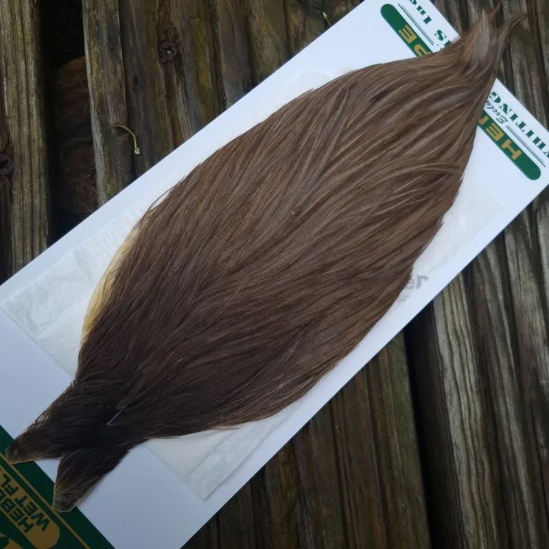 Whiting Hebert Miner Hen Cape in Brown Gray Dun D-3