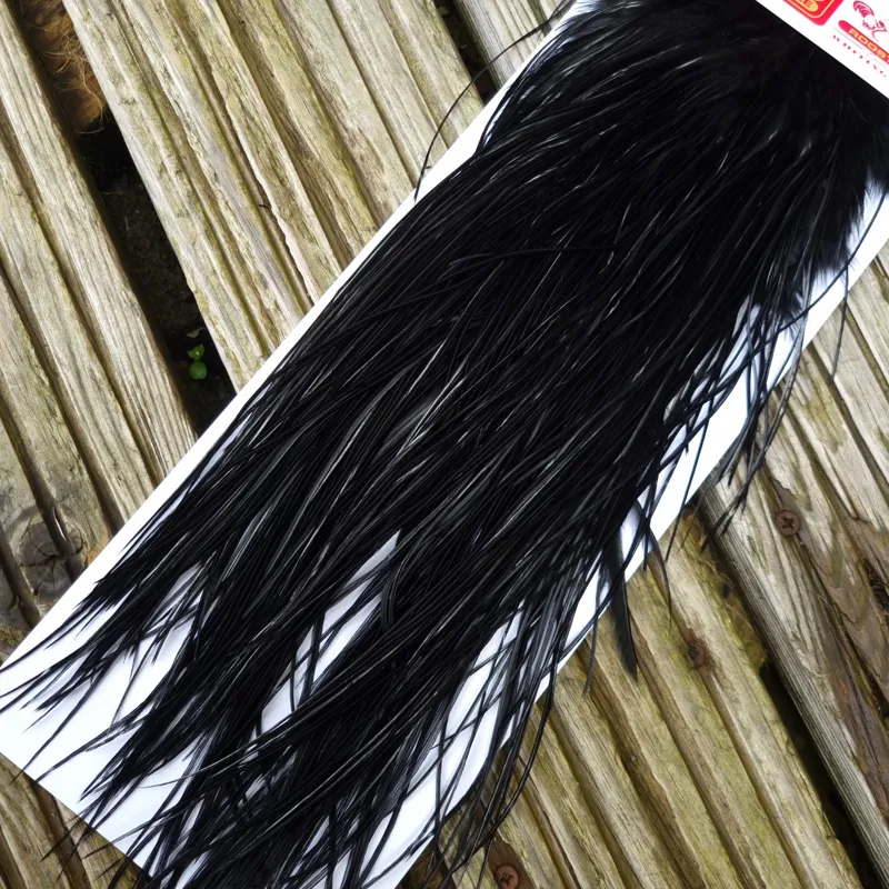 Whiting Pro-Grade Midge Rooster Saddle in Black A Approx Tying Sizes 14/16/18/20-4