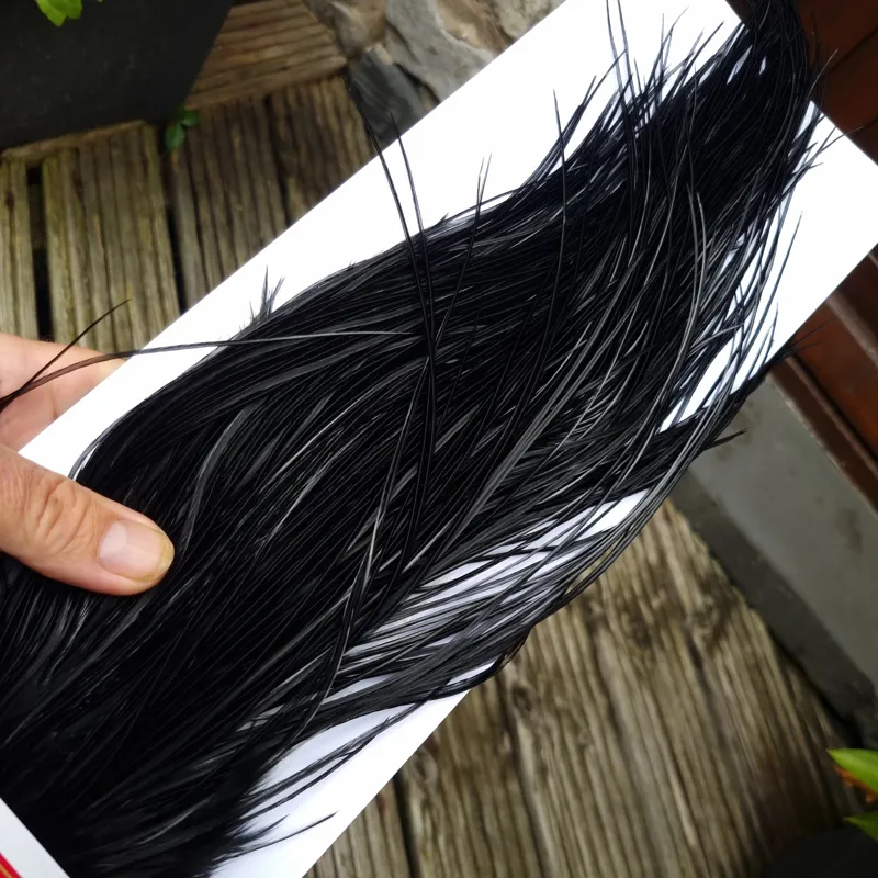 Whiting Pro-Grade Midge Rooster Saddle in Black D Approx Tying Sizes 12/14/16/18 with a few smaller-6