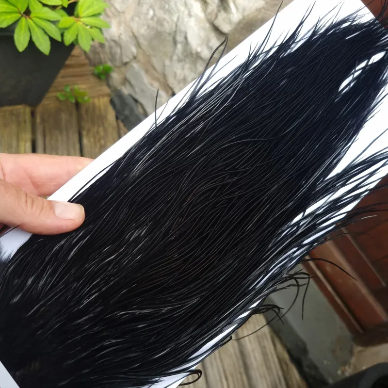 Whiting Pro-Grade Midge Rooster Saddle in Black C Approx Tying Sizes 14/16/18 with a few going smaller-1