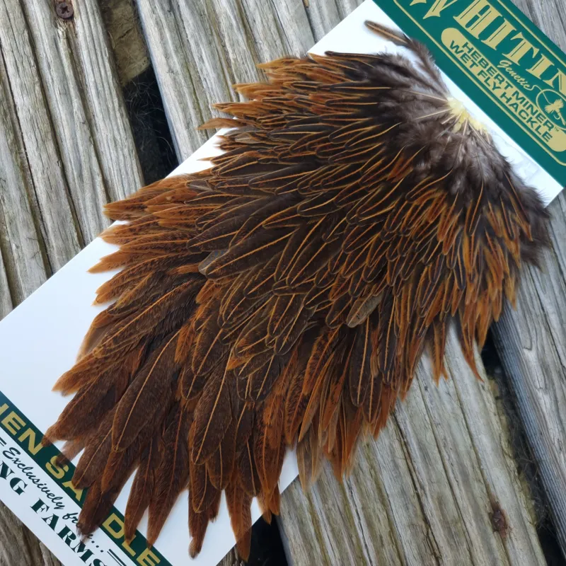 Whiting Hebert Miner Hen Saddle in Wild Type Brown C-2