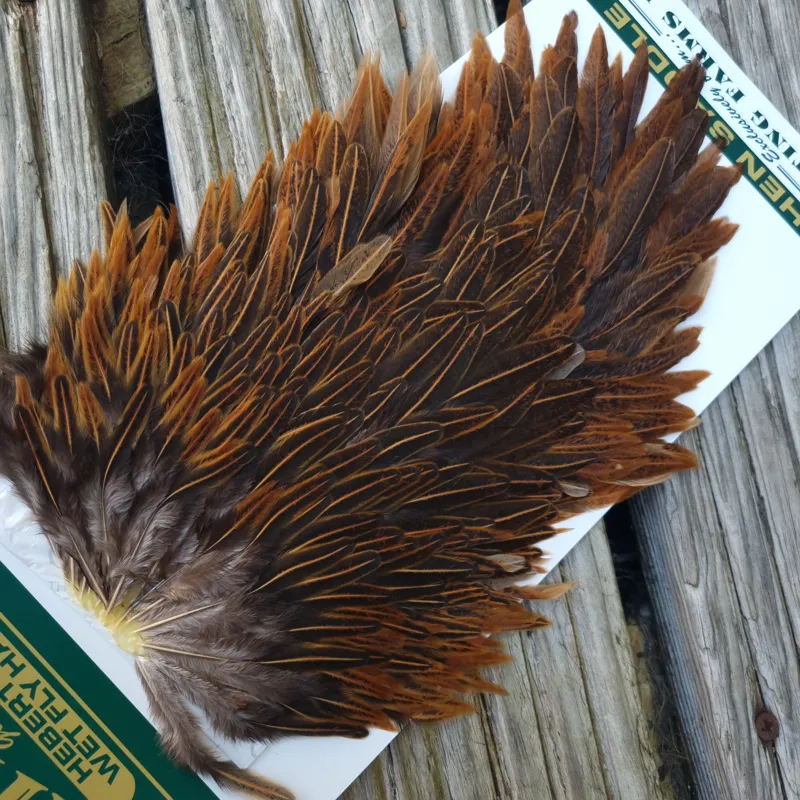 Whiting Hebert Miner Hen Saddle in Wild Type Brown C-3