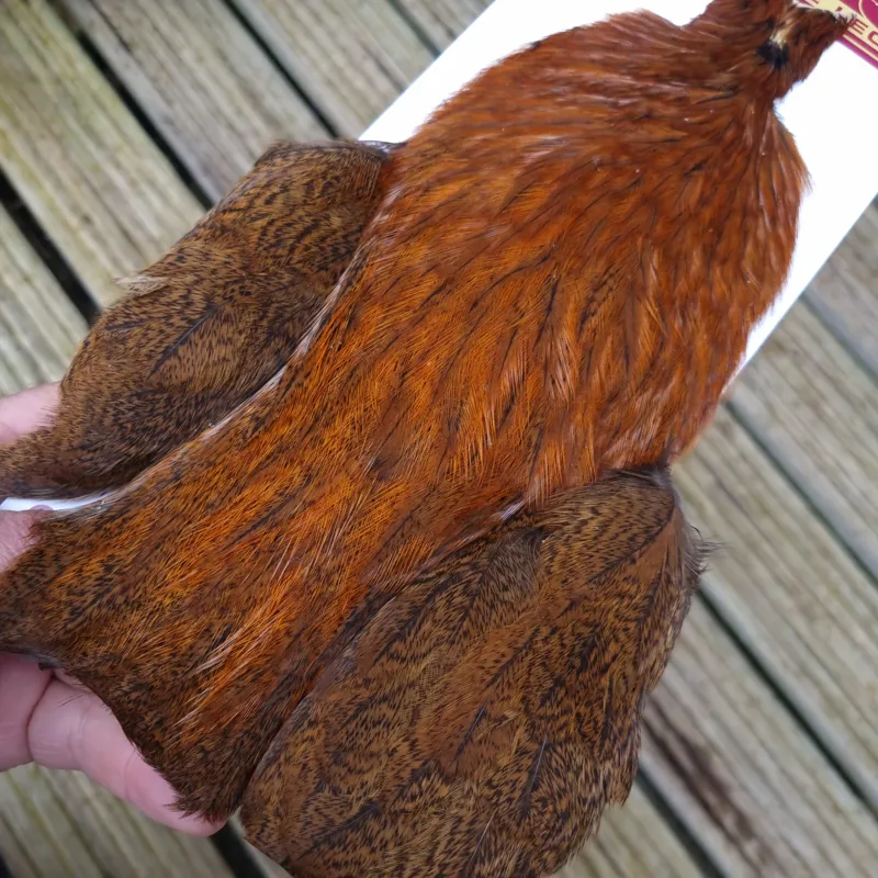 Whiting Coq de Leon Hen Cape in Ginger Speckled-2