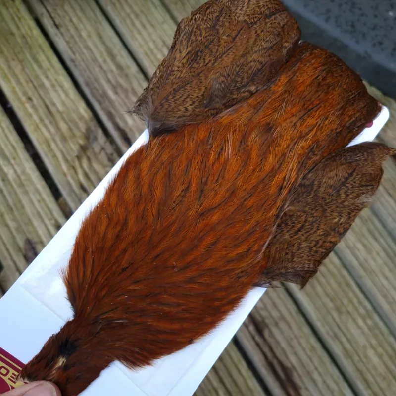 Whiting Coq de Leon Hen Cape in Ginger Speckled-1