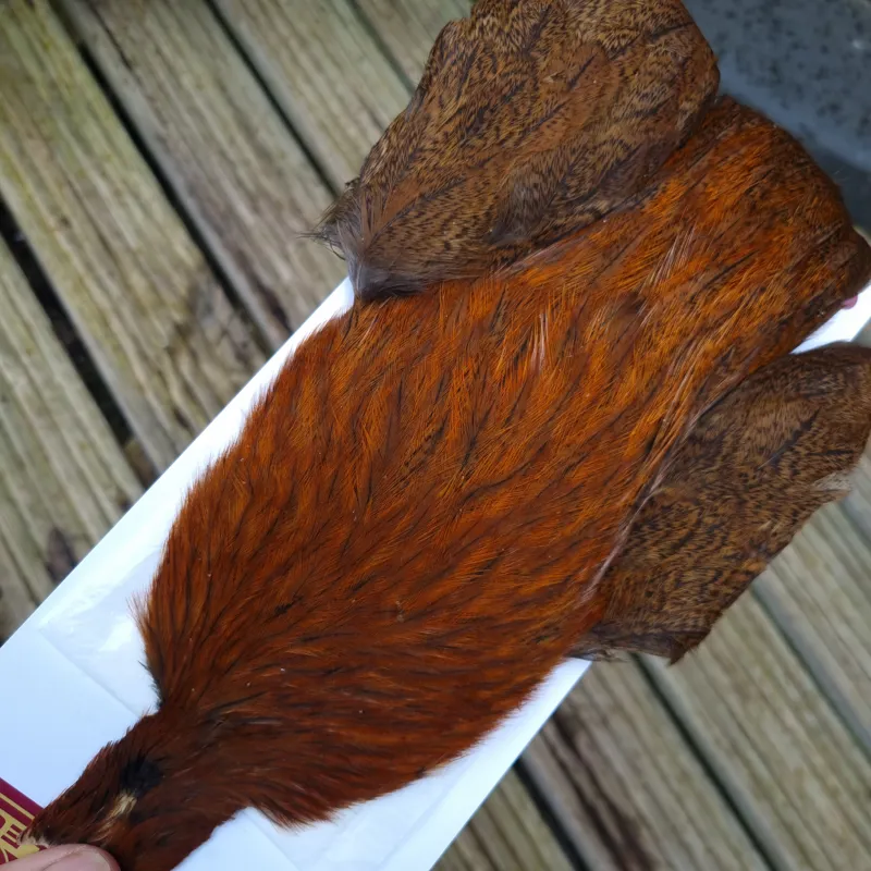 Whiting Coq de Leon Hen Cape in Ginger Speckled-4