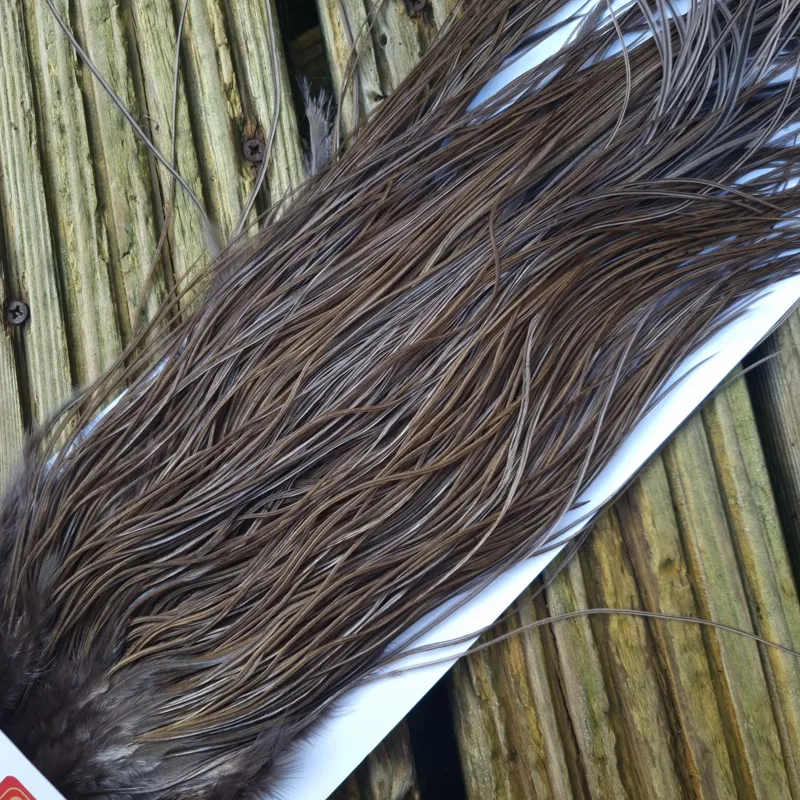 Whiting Pro-Grade Midge Rooster Saddle in Dark Dun A Dark Dun/Iron Blue Dun Approx Tying Size 14/16/18 some going smaller-8