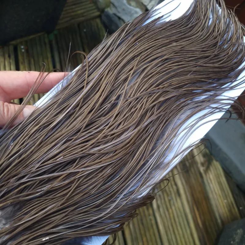 Whiting Pro-Grade Midge Rooster Saddle in Dark Dun B Approx Tying Size Stuffed with14/16/18/20 some going smaller