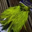 Whiting American Rooster Saddle in Silver Badger Dyed Fl.Yellow Chartreuse