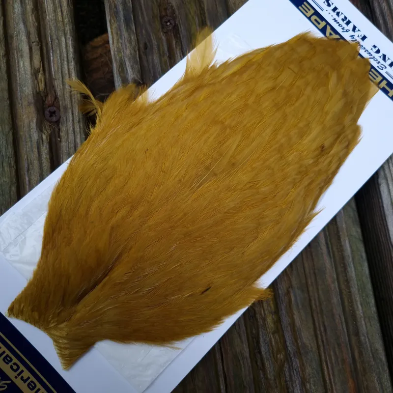Whiting American Hen Cape in Golden Olive-1