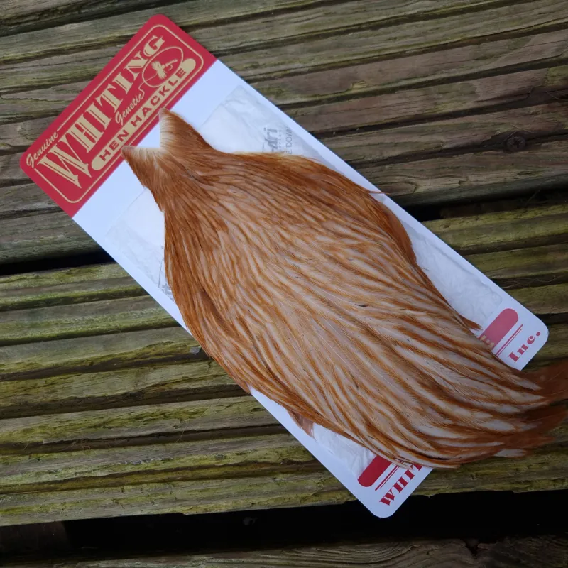 Whiting Hen Cape in Medium Ginger A-1