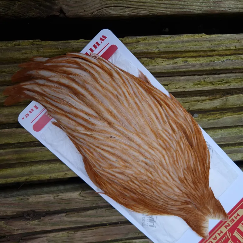 Whiting Hen Cape in Medium Ginger A-2