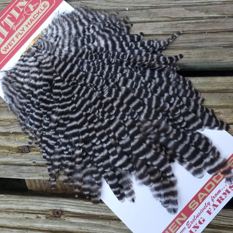 Whiting Hen Saddle in Grizzly-1