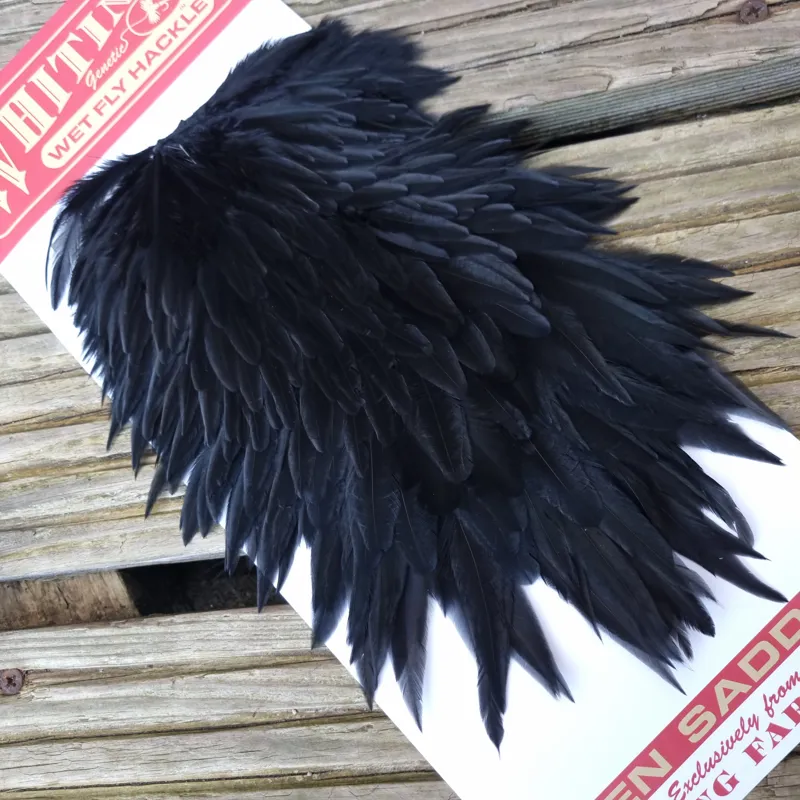 Whiting Hen Saddle in Dyed Black