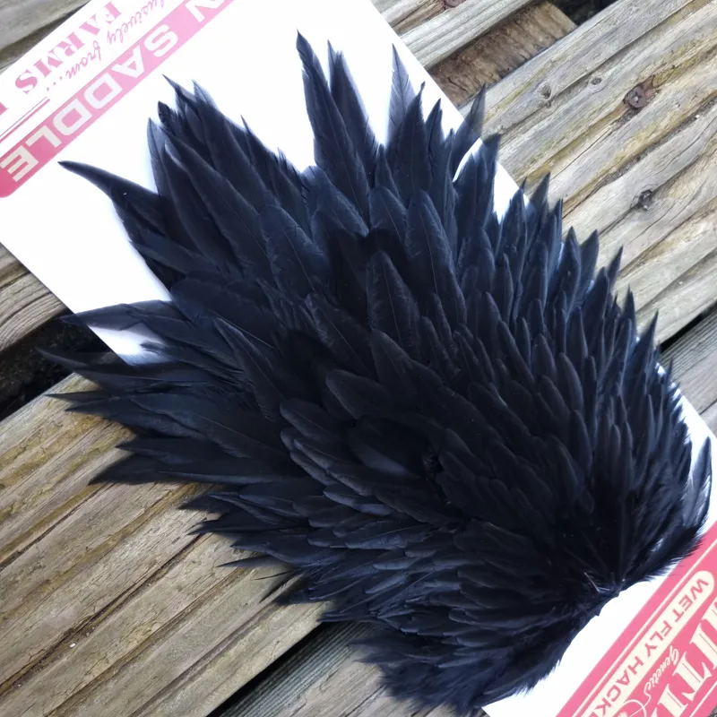 Whiting Hen Saddle in Dyed Black-4