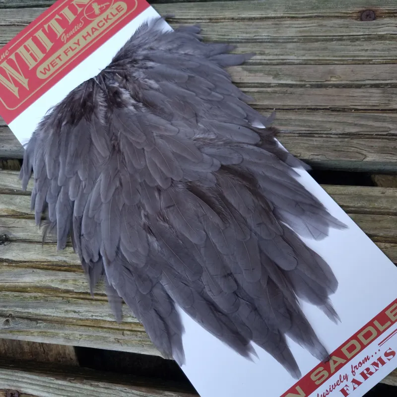 Whiting Hen Saddle in Dark Dun