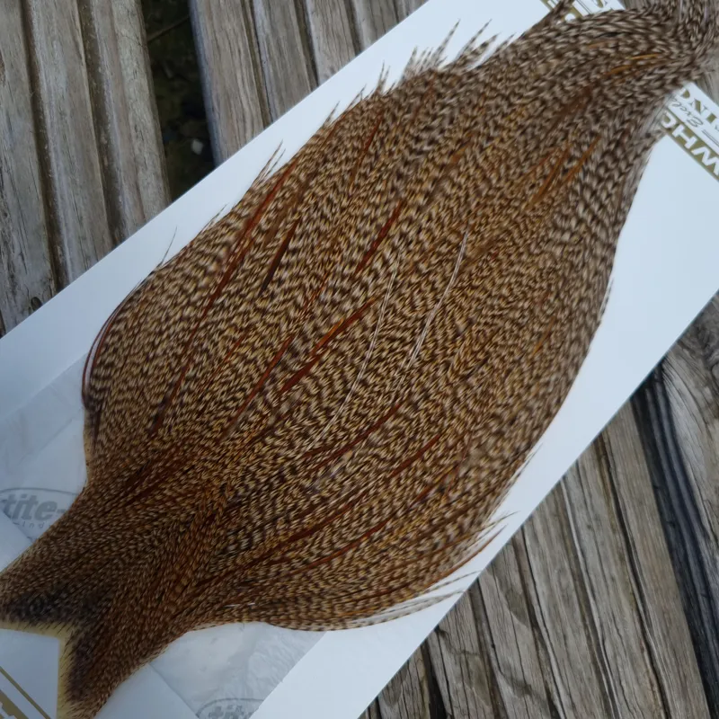 Whiting Heritage Hackles Rooster Cape in Mixed Colours DUN CREE C-4