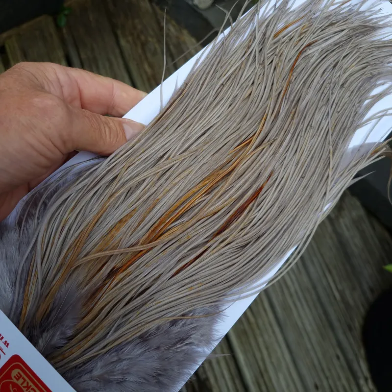 Whiting Pro-Grade Midge Rooster Saddle in Medium Dun A Approx tying sizes  14/16/18/20/22 and a few going smaller 24 /26-2