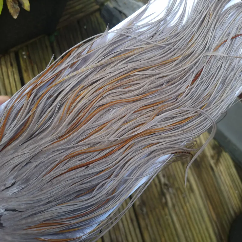 Whiting Pro-Grade Midge Rooster Saddle in Medium Dun B Medium Dun Splashed with Rusty Dun Approx Tying Size odd 14 /16/18/20 and a few going smaller-3