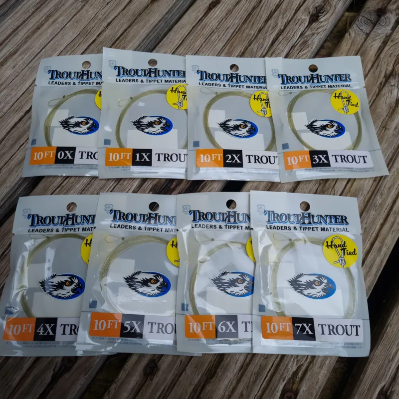 Trout Hunter Nylon Leader with Hand Tied Loops 10ft